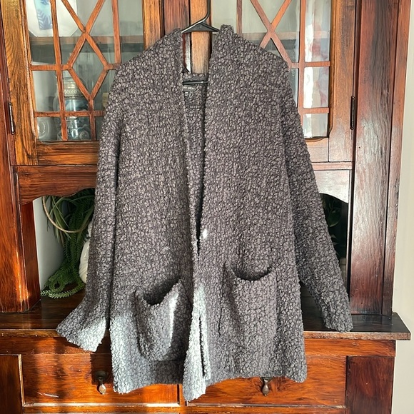 Barefoot Dreams Knit Cardigan Open Front Pockets Comfy Loungewear Sweater‎ - Picture 2 of 5